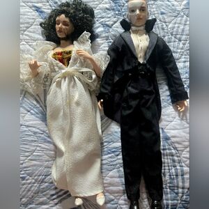 Rare collectible Franklin Mint Phantom of the Opera Porcelain dolls